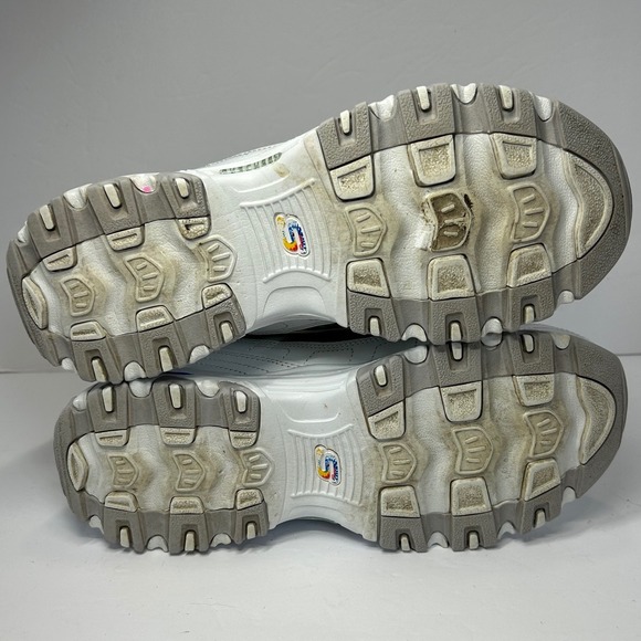 Skechers D Lites Women Tie Dye Chunky Sneakers White Rainbow Size 8 - Picture 13 of 13